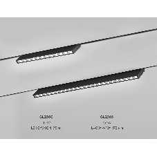 Трековый светильник GL2365 BK черный IP20 20W 3CCT 3000-6400K 48V 400*10*73