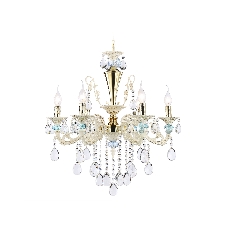 Светильник Ambrella light TR4923/6 GD/WH/BL золото/белый/голубой E14*6 max 40W D600*620