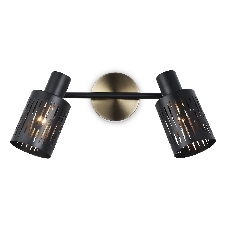 Светильник Ambrella light TR8668/2 BK/SB чёрный/бронза E14/2 max 60W 360*100*190