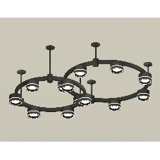 Светильник Ambrella light XR92221004/13 SBK/FR черный песок/белый матовый GX53 (A9222, A9227, C9238, C9232, N8434)