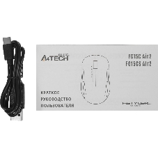 Мышь беспроводная A4Tech Fstyler FG15CS Air2 белый, 1200 dpi, USB Type-A, радиоканал, кнопки - 3