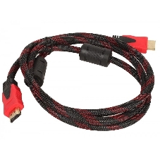 Кабель соединительный аудио-видео HDMI (m)/HDMI (m) 3м. феррит.кольца позолоченные контакты черный (NO NAME)