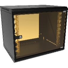 Шкаф коммутационный Suprlan (05-1093-B) настенный 6U 600x450 мм пер. дв. стекл направл. под закл. гайки 70 кг черный 385 мм 19.01 кг 500 мм