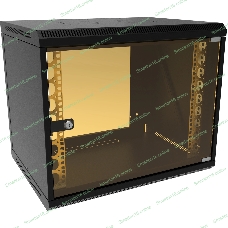 Шкаф коммутационный Suprlan (05-1093-B) настенный 6U 600x450 мм пер. дв. стекл направл. под закл. гайки 70 кг черный 385 мм 19.01 кг 500 мм