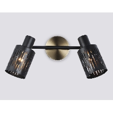 Светильник Ambrella light TR8668/2 BK/SB чёрный/бронза E14/2 max 60W 360*100*190