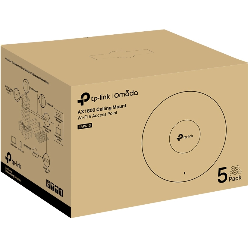 Точка доступа TP-Link AX1800 Ceiling Mount Dual-Band Wi-Fi 6 Access Point (5 pcs)