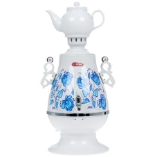Самовар электрический CENTEK СТ-0091A Самовар Centek СТ-0091 A (белый+рисунок), 4.0л, 2300Вт, поддерж.t + LED индикатор, керам заварник