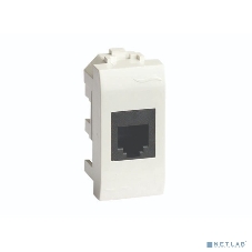 Компьютерная розетка Dkc 76457B RJ45 кат.5e экран., 8P8C, Brava, белая, 1мод (кратно 10 шт)