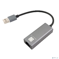 Кабель-адаптер 5bites UA2-45-15BK USB2.0, RJ45 100MB, AL, серый