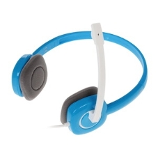 Гарнитура Logitech H150 голубой, проводная, 3.5 мм