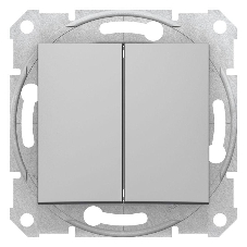 Механизм выключателя 2-кл. СП Sedna 10А IP20 алюм. SchE SDN0300160 Механизм выключателя 2-кл. СП Sedna 10А IP20 алюм. SchE SDN0300160