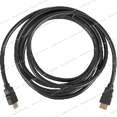 Кабель соединительный аудио-видео HDMI (m)/HDMI (m) 3м. феррит.кольца позолоченные контакты черный (NO NAME)