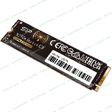 Накопитель SSD Silicon Power US75, 1000Gb, M.2 2280, PCIe 4.0 x4, NVMe, R/W 7000/6000