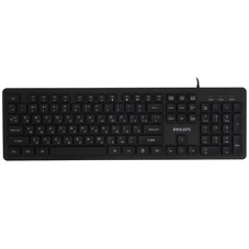 Клавиатура Philips SPK6264 проводная, USB Type-A, чёрный
