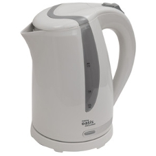 Чайник электрический Oasis K-2PW 1.7 л, 2200 Вт, белый корпус: пластик
