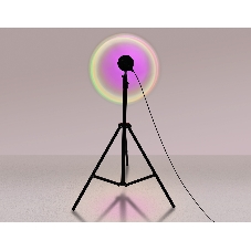 Атмосферная светодиодная настольная лампа Ambrella light DE8387 BK черный LED RGB 3W (ПДУ RGB)