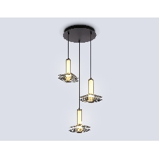 Подвесной светодиодный светильник Ambrella light LH31012/3 GR/SM серый/дымчатый 35W 3000K D450*1790