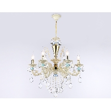 Светильник Ambrella light TR4923/6 GD/WH/BL золото/белый/голубой E14*6 max 40W D600*620