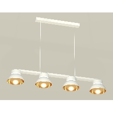 Светильник Ambrella light XB9151101/4 SWH/PYG/CL белый песок/золото желтое полированное/прозрачный GX53 (C9151, N8144)