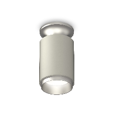 Светильник Ambrella Light XS6314120 SGR/MCH серый песок/серебро полированное MR16 GU5.3 (N6904, C6314, N6123)