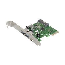 Контроллер ExeGate EXE-323 PCI-E 2.0, 2*USB 3.0 ext + 1*Type-C, разъем доп.питания (OEM)