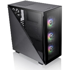 Компьютерный корпус Thermaltake Divider 300 TG ARGb черный без БП ATX 2x120мм 2xUSB 3.0 audio front door bott PSU