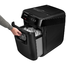 Шредер Fellowes AutoMax 130C (секр.P-3)/фрагменты/130лист./32лтр./пл.карты