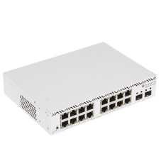 Коммутатор на 16 гигабитных портов и 2 SFP+ MikroTik CSS318-16G-2S+IN