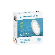 Светильник встраиваемый DLR 12W 4200K 185-250V (120W) (D165mm/A150mm)