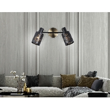 Светильник Ambrella light TR8668/2 BK/SB чёрный/бронза E14/2 max 60W 360*100*190