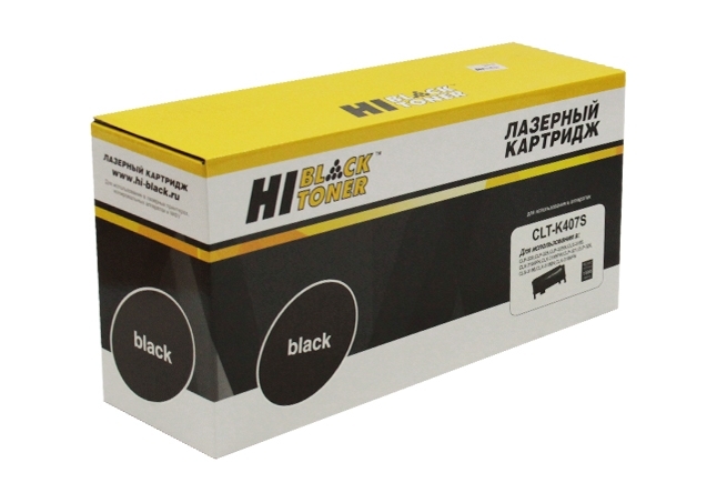 Расходные материалы Hi-Black CLT-K407S  Картридж для  Samsung CLP320/320N/CLX-3185/3185N/FN Bk с чипом      