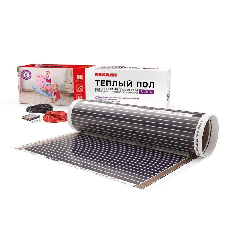 Пленочный теплый пол Rexant Ultra RXM 2206 м2/0,5 х 12 м/1320 Вт