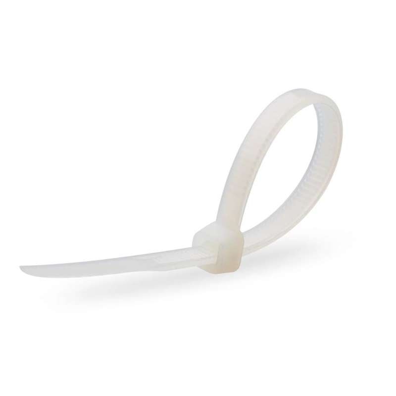 Нейлоновые стяжки Fortisflex КСС 3х200 мм белый 100 штук