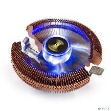 Кулер для процессора ExeGate Wizard EE91-PWM.Cu.BLUE бронзовый, 90 мм, алюминий/медь, 2400 об/мин, 24 дБ, 4 pin, 80 Вт, 58 мм