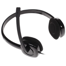 Гарнитура Logitech H151 чёрный, проводная, 3.5 мм