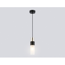 Подвесной светильник LH55101 BK/FR/TI черный/белый матовый/янтарь E14 max 40W D55*1500