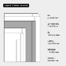 Блокнот Moleskine CAHIER JOURNAL CH023B44 XLarge 190х250 мм, обложка картон, 120 страниц, нелинованный, голубой (3 шт)