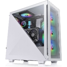 Компьютерный корпус Thermaltake Divider 300 TG ARGb белый без БП ATX 2x120мм 2xUSB 3.0 audio front door bott PSU