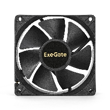 Вентилятор для корпуса ExeGate EX08025S2P черный, 80 мм, 2200 об/мин, 22.5 дБ, 2 pin