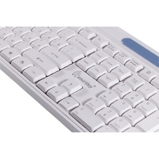 Комплект клавиатура+мышь Smartbuy 107AG беспроводной, USB, 1200 DPI, бело-голубой