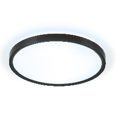 Потолочный светодиодный светильник Ambrella light FZ3055 BK черный IP44 33W+10W 6400+6400К D370*40 (Без ПДУ)
