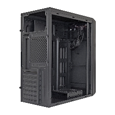 Компьютерный корпус Miditower ExeGate XP-332 Black, ATX, (XP350, Black,120мм), 2*USB, Audio