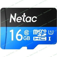 Флеш карта microSDHC 16Gb Netac P500 NT02P500STN-016G-R (с SD адаптером) 80Mb/s
