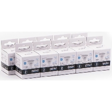 Лампа светодиодная Gauss Elementary MR16 7Вт цок.: GU5.3 спот 220B 4100K св. свеч. белый ней. MR16 (упак.: 10 шт)