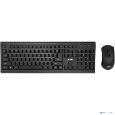 Комплект клавиатура+мышь Acer OKR120 беспроводной, USB, 1600 DPI, чёрный