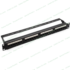 Патч-панель UTP 24хRJ-45 кат.6 1U 19дюйм SUPRLAN 10-0427