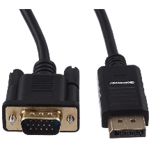 Кабель GoPower DISPLAYPORT-VGA 1.8M 00-00027497 черный