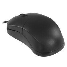 Мышь проводная Qumo Simple Office M92 черный, 1000 dpi, USB, кнопки - 3