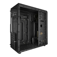 Компьютерный корпус Miditower ExeGate EVO-8227-NPX700 (ATX, БП 700NPX с вент. 12см, 2*USB+1*USB 3.0+HD Audio, черный, 3 вент. RGb, закаленное стекло)