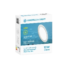 Светильник встраиваемый DLR 12W 6400K 185-250V (120W) (D165mm/A150mm)
